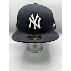 New Era NY Yankees Men's Fitted Cap - Navy (59FIFTY) Size 8